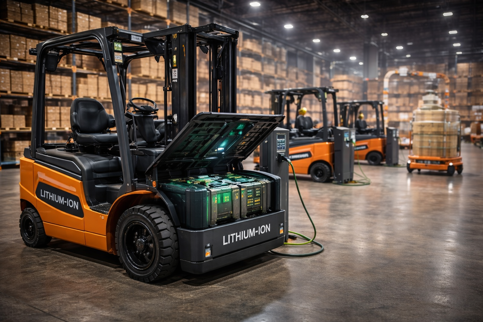 Next-Generation Lithium Battery Technology Enhances Warehouse Efficiency