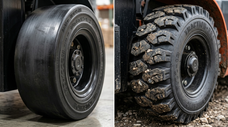 Forklift Tires: Choosing Between Solid and Pneumatic